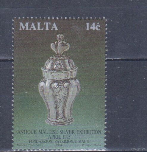 [1146] Мальта 1994. Культура.Искусство.Сосуд из серебра. MNH
