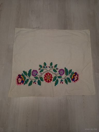 Вышивка старинная шторка, занавеска винтаж