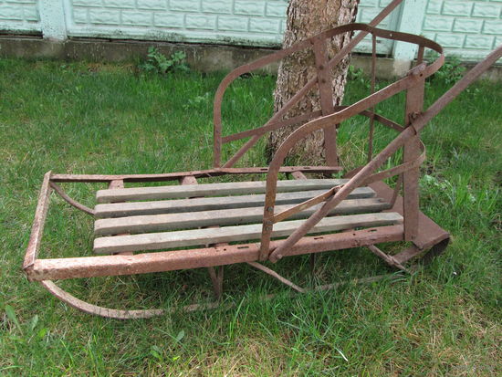 Санки старинные прочные начало 50-х.Все 100% оригинале