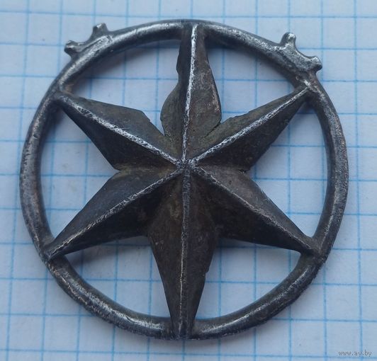 Старинная серебреная подвеска