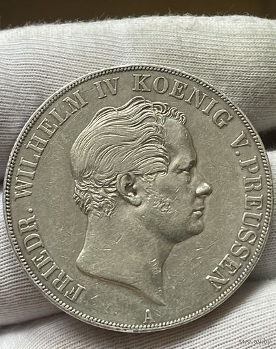 2 талера 1844 года A (Пруссия, Фридрих Вильгельм IV).Серебро.