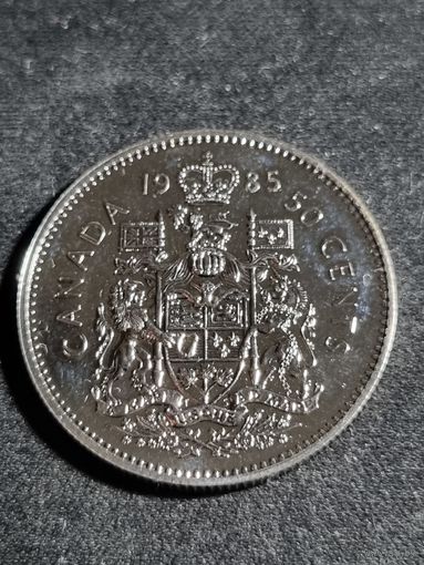 Канада 50 центов 1985 Unc (1 предложение на Ау)