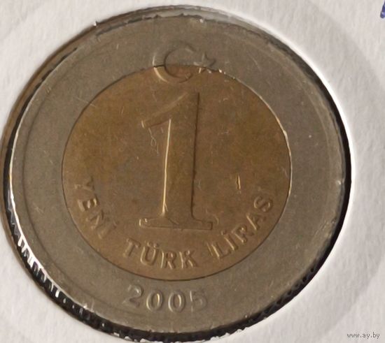 Турция. 1 новая лира 2005 года. (*).