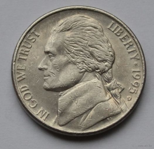 США, 5 центов 1995 г. D