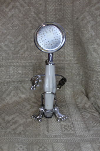 Ретро лейка душевая СССР с керамической ручкой