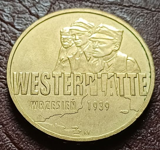 Польша 2 злотых, 2009 Оборона Вестерплатте в сентябре 1939    ( 2-9-4 )