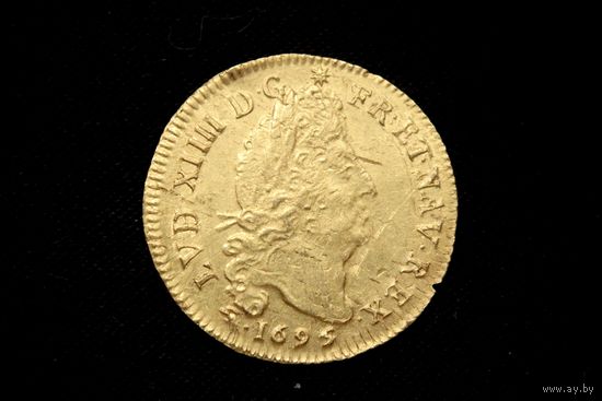 Луидор 1695 г. Франция, Людовик XIIII. Редкая!