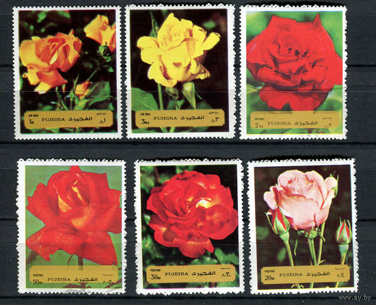 Фуджейра - 1972 - Розы - [Mi. 1251-1256] - полная серия - 6 марок. MNH.