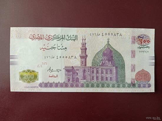 Египет 200 фунтов 2023 UNC