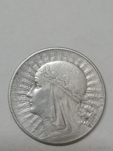 10 злотых. Ядвига 1932г