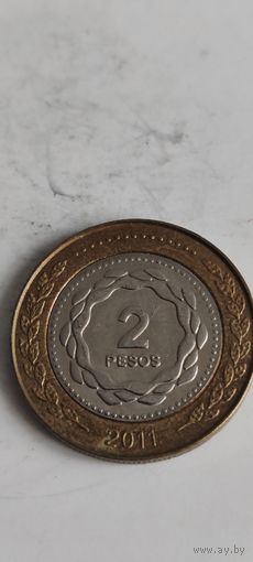 Аргентина 2 песос 2011