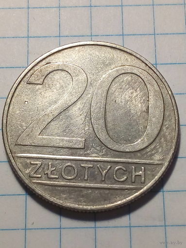 20 злотых Польша 1988 год