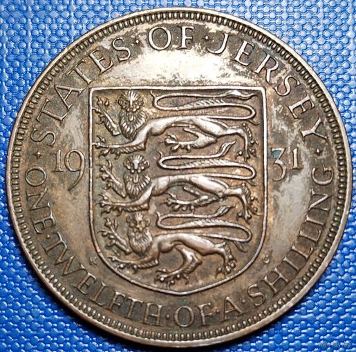 Джерси 1/12 шиллинга 1931 г.