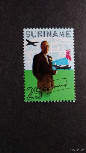 Суринам.\85с\ 1971 Принц Бернард,60 лет,Транспорт,Самолёт