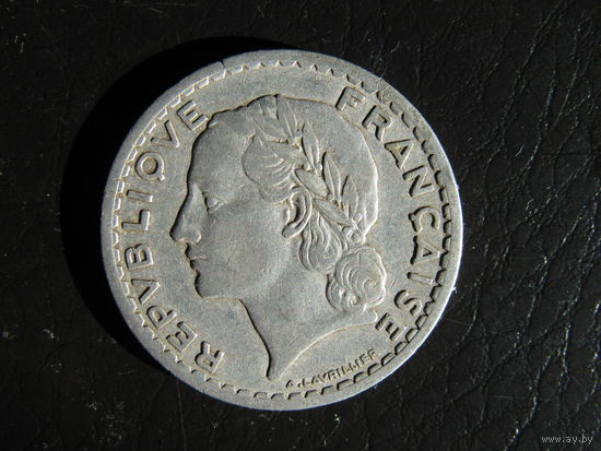 Франция.5 франков.1946. С 20 копеек. Распродажа коллекции. Смотрите другие лоты.