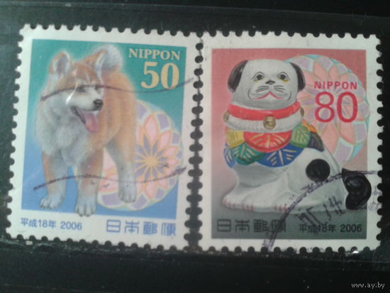 Япония, 2005. Год Собаки, полная серия. Mi-2,8 евро гаш.