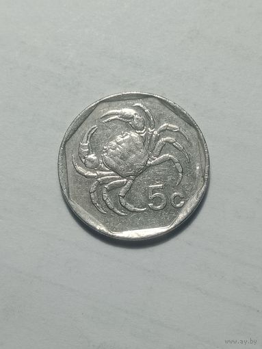 Мальта 5 центов 2001 года .