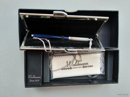Waldmann серебряная шариковая ручка на цепочке