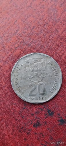 Португалия 20 эскудос 1987
