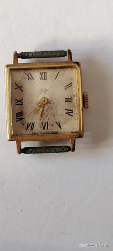 Позолоченные часы позалота ''Луч''