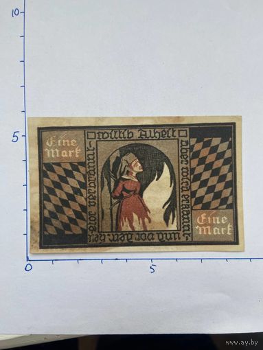 Нодгельд 1 марка Бергштадт. Веймарская республика - 0202