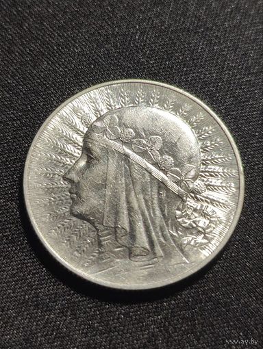 Польша. Ядвига. 5 злотых 1933 г.. Коллекционное состояние.