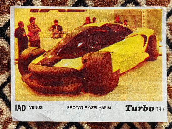 Вкладыш Turbo (Турбо) 3 серия (121-190, Black), номер 147, Iad Venus, prototipe. Возможен небольшой торг.