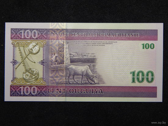 Мавритания 100 угий 2008г.UNC