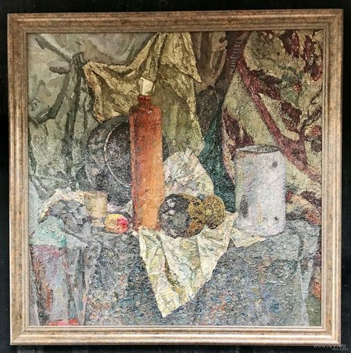 Сулковский В.Я "Натюрморт", холст, масло. Размер 75х75 см.