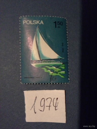 ПОЛЬША 1974 парусник
