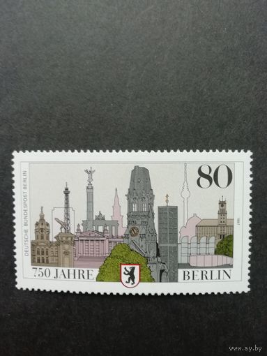Западный Берлин 1987 Марка "750 лет образования Берлина" (чистая**) Mi.776 каталог 2.40 евро