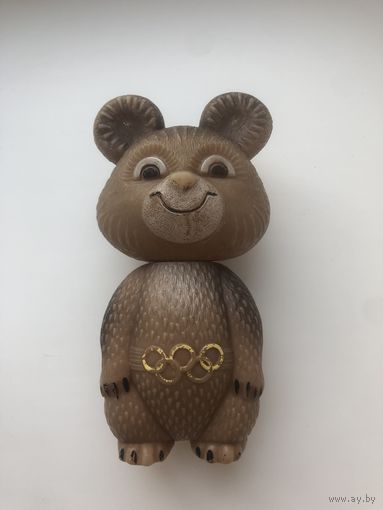 Олимпийский Мишка. Пластмасса. 16 см.