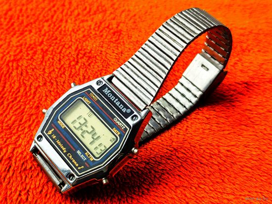 Электронные часы. Montana (Монтана), браслет в подарок. Торг есть.