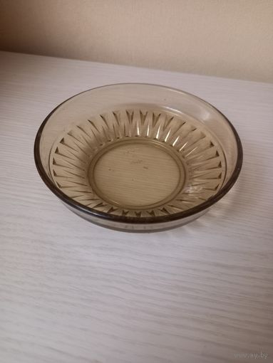 Тарелка СССР, цветное стекло