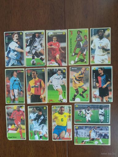 Наклейки от жвачки 90 гг. Футболисты. Звезды футбола Цена за один-5.50