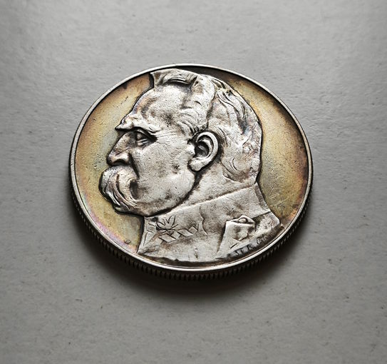 10 злотых 1937 г. Юзеф Пилсудский, лот рп-10.1