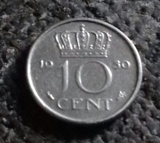 10 центов, Нидерланды 1950 г.
