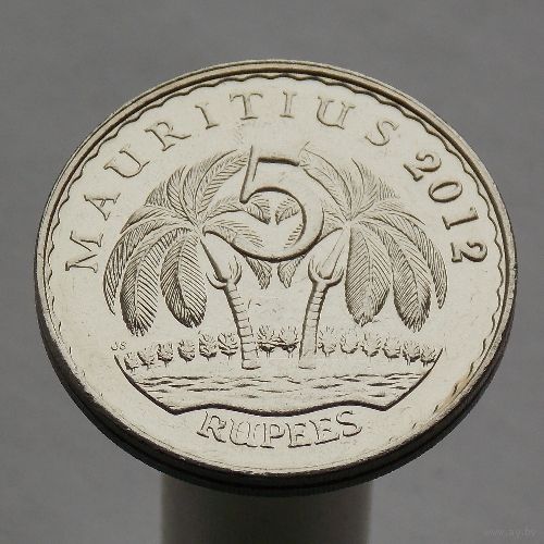 Маврикий 5 рупий 2012
