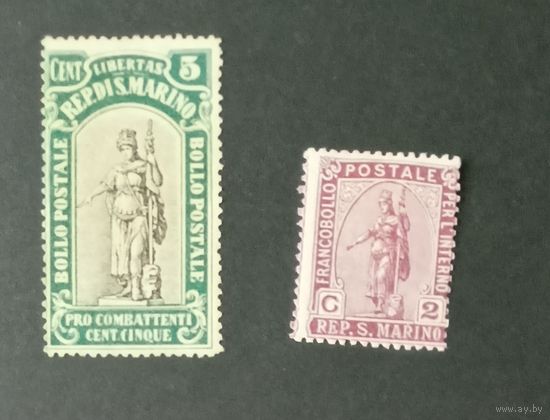 Cан Марино старые марки