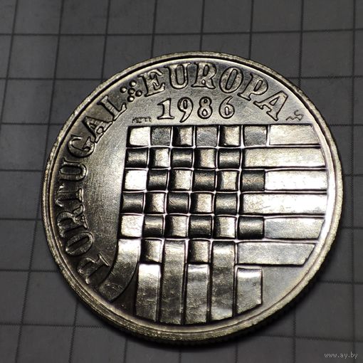 Португалия 25 эскудо 1986 года .Присоединение к ЕС.