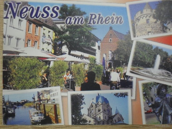 ОТКРЫТКА ПРОШЕДШАЯ ПОЧТУ ГЕРМАНИЯ "NEUSS AM RHEIN"