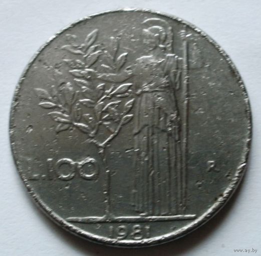 100 лир 1981 Италия
