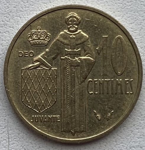 Монако 10 сантимов 1979 г.