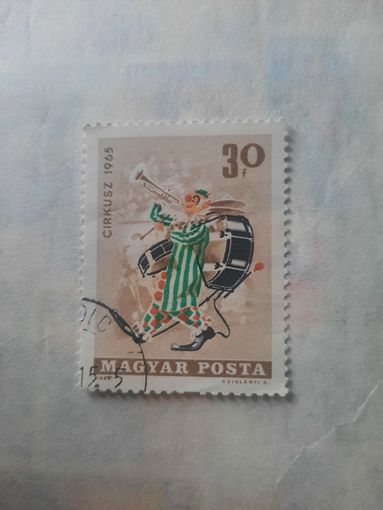 Венгрия 1965. Цирк. Клоун