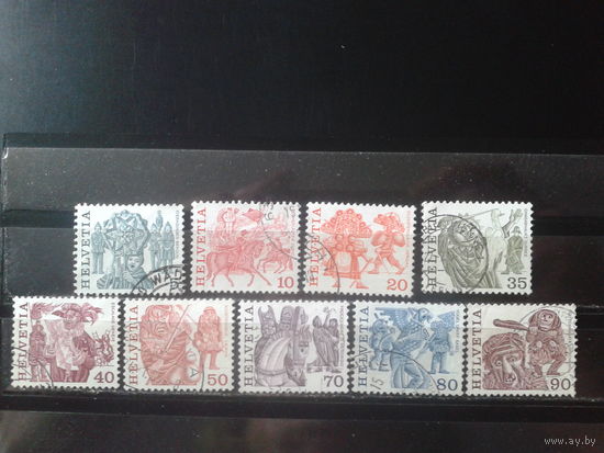 Швейцария 1977 Стандарт, народные праздники Полная серия