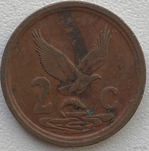 ЮАР 2 цента 1992 г.