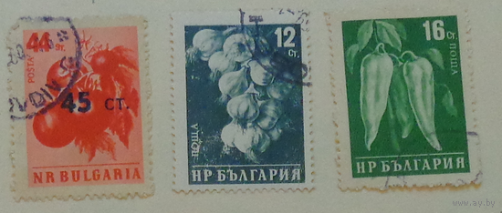 Овощи. Болгария. Дата выпуска:1958-09-19