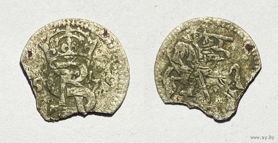 Двуденарий Стефан Баторий. 1579