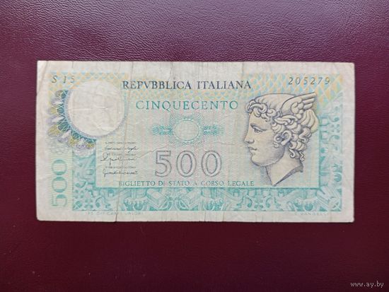 Италия 500 лир 1974