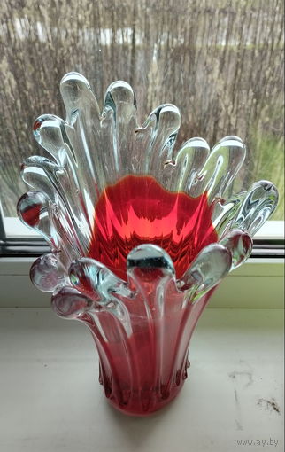 Винтажная ваза из муранского стекла.